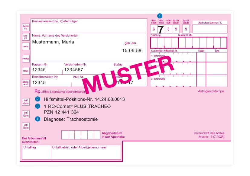 Musterrezept RC-Cornet® PLUS TRACHEO