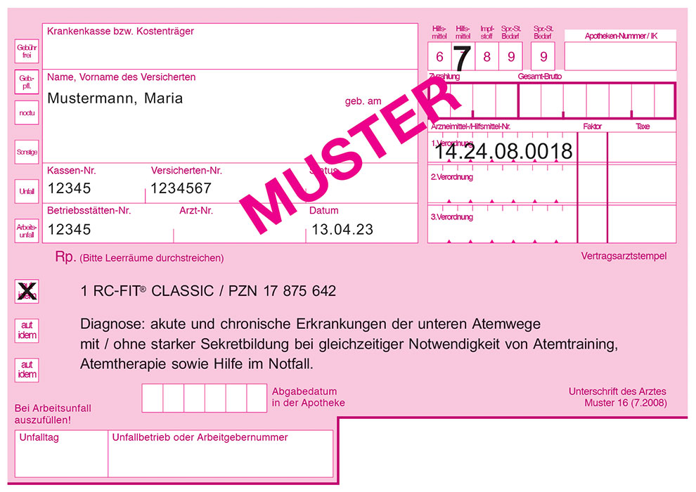 Musterrezept RC-FIT CLASSIC