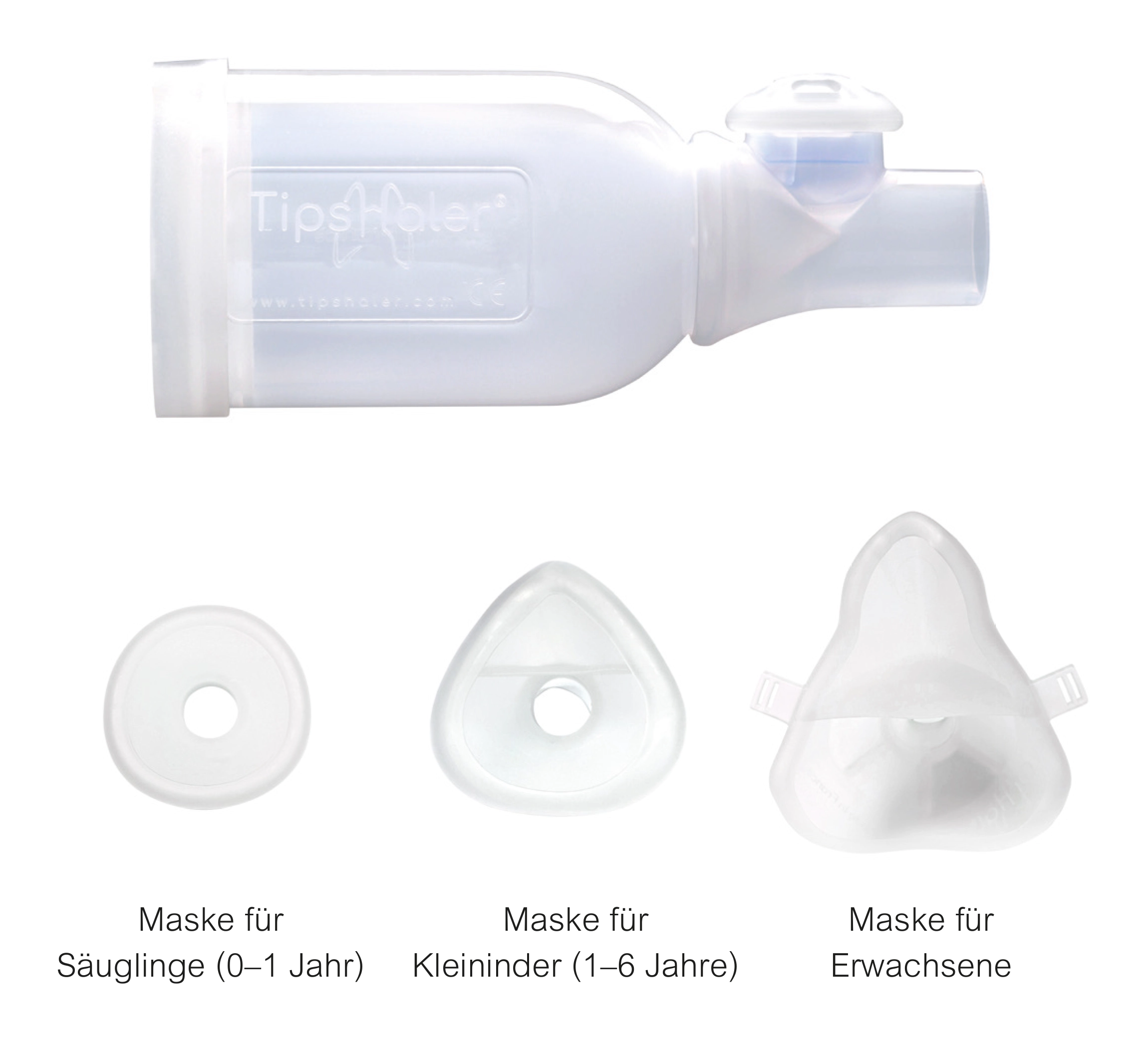 TipsHaler-HospitHal® mit Masken in drei Größen